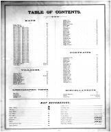 Table of Contents, Lyon County 1878